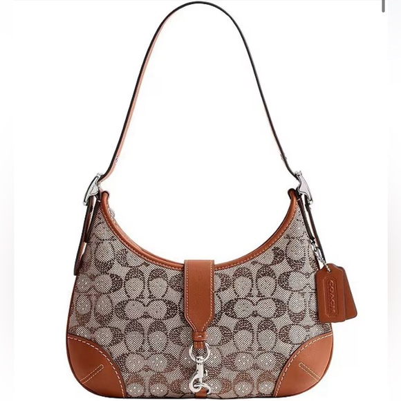 Coach Handbags - The Coach Originals Hamptons 2005 Crystal Signature Jacquard Hobo Bag NWT!🤎